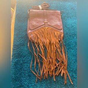 Brand new brown fringes crossbody bag
